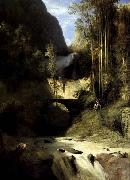 Karl Blechen Gorge at Amalfi oil painting on canvas
